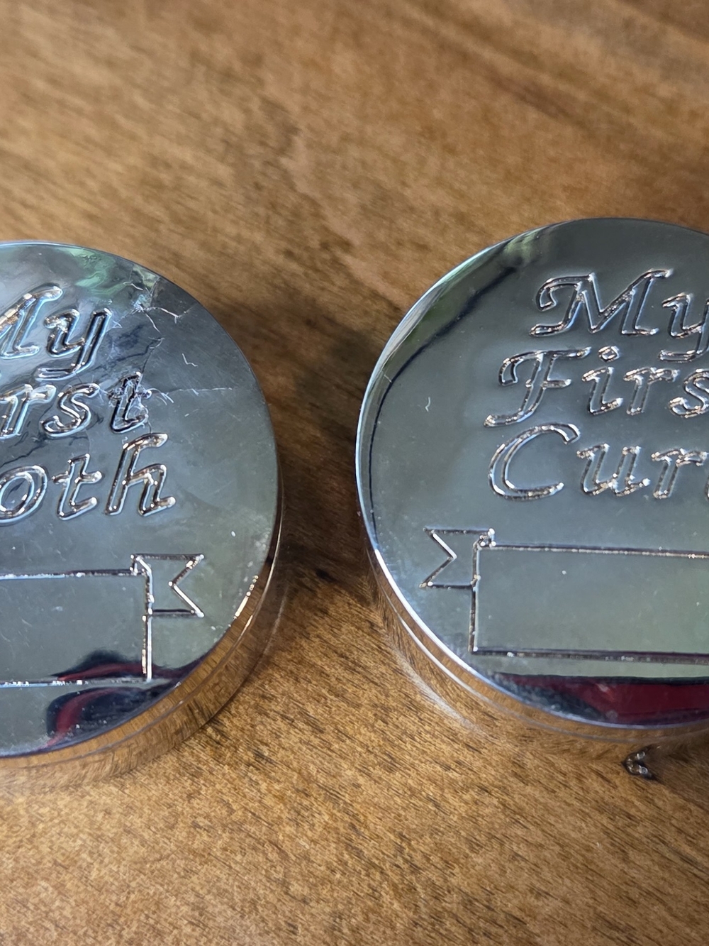 Silver 'My First Tooth' Keepsake Box - Men's Accessory